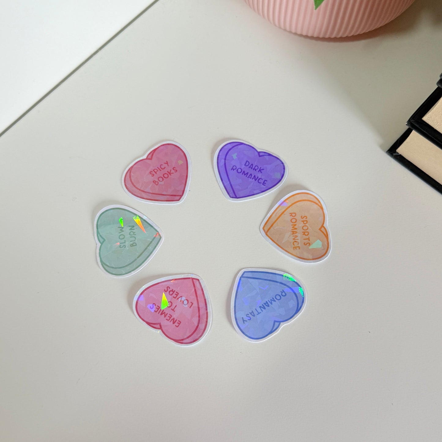 Pegatinas de corazones