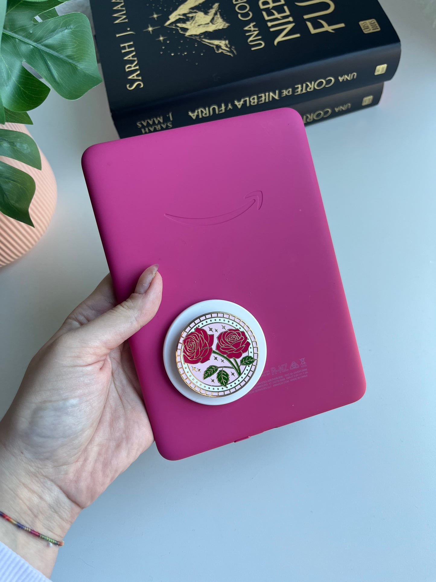 Bookgrip Rosas - Color Rosa
