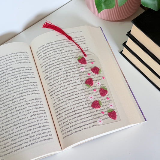 Marcapáginas acrílico fresitas