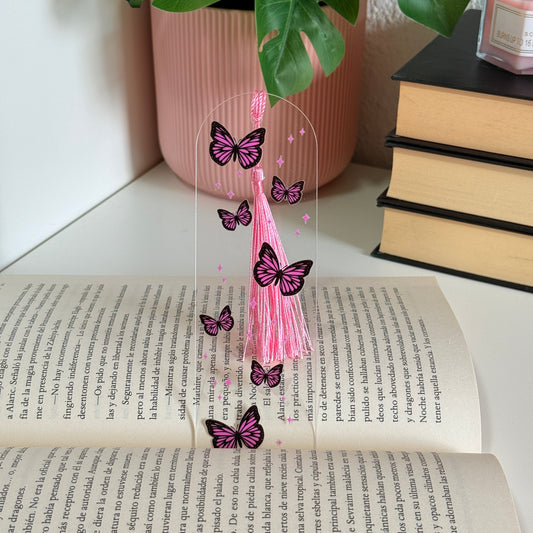 Marcapáginas acrílico mariposas
