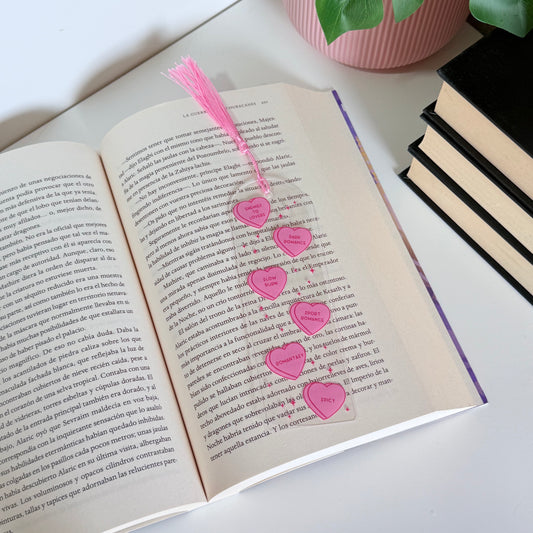 Marcapáginas acrílico cliches literarios