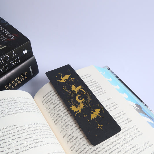 Marcapáginas holográfico con dragones