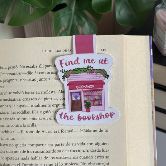 Find Me at the Bookshop Magnetic Bookmark