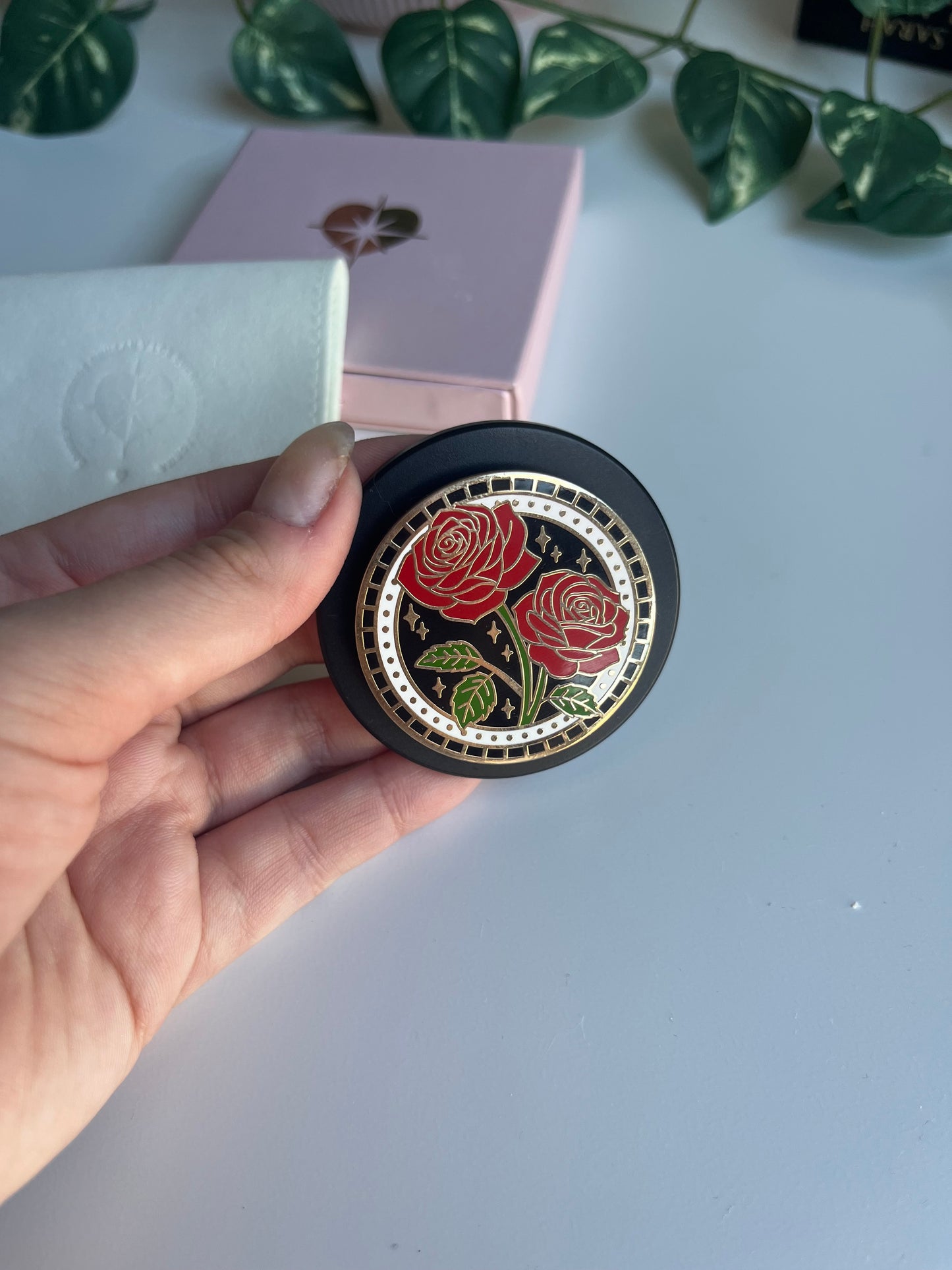 Bookgrip Rosas - Color Negro