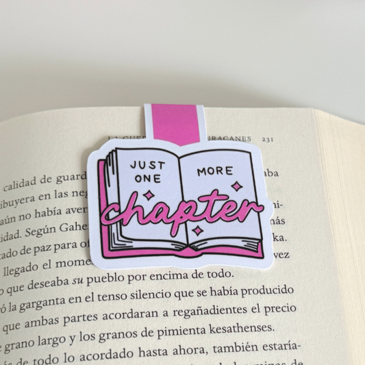 Marcapáginas magnético "One more chapter"