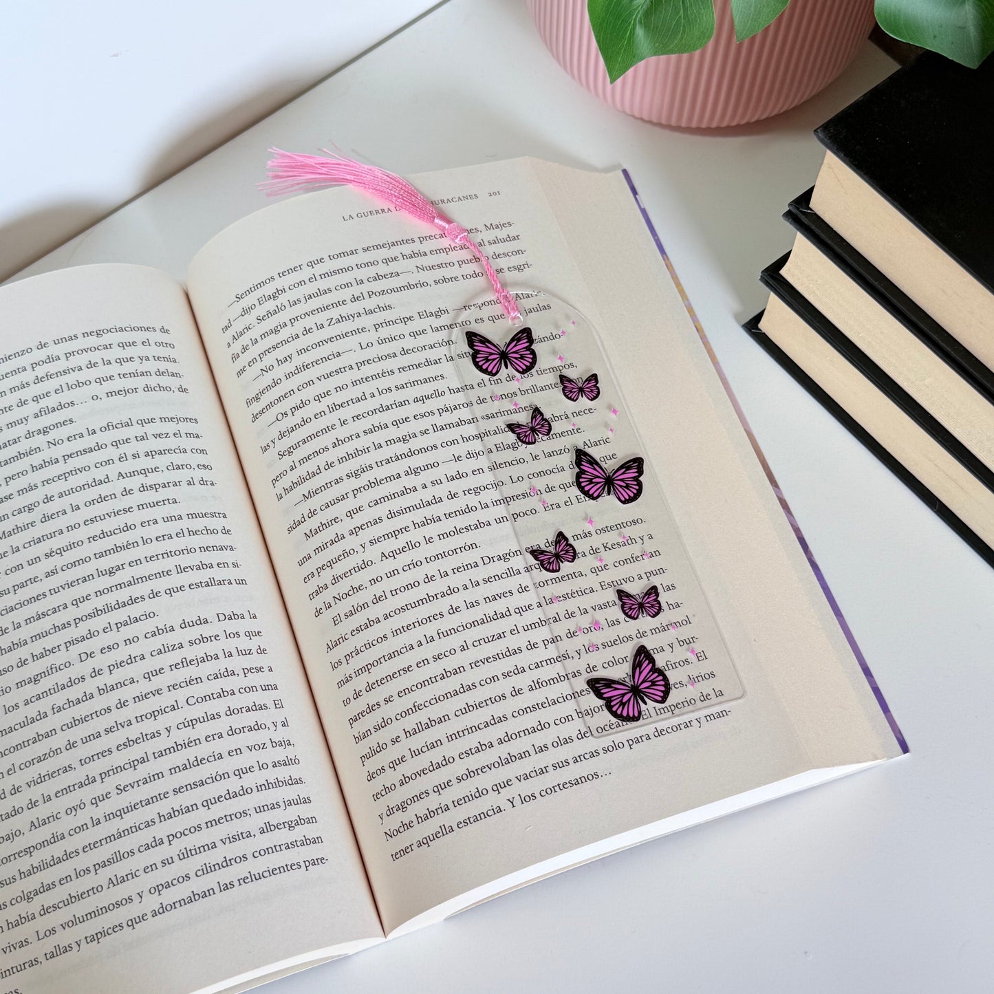 Marcapáginas acrílico mariposas