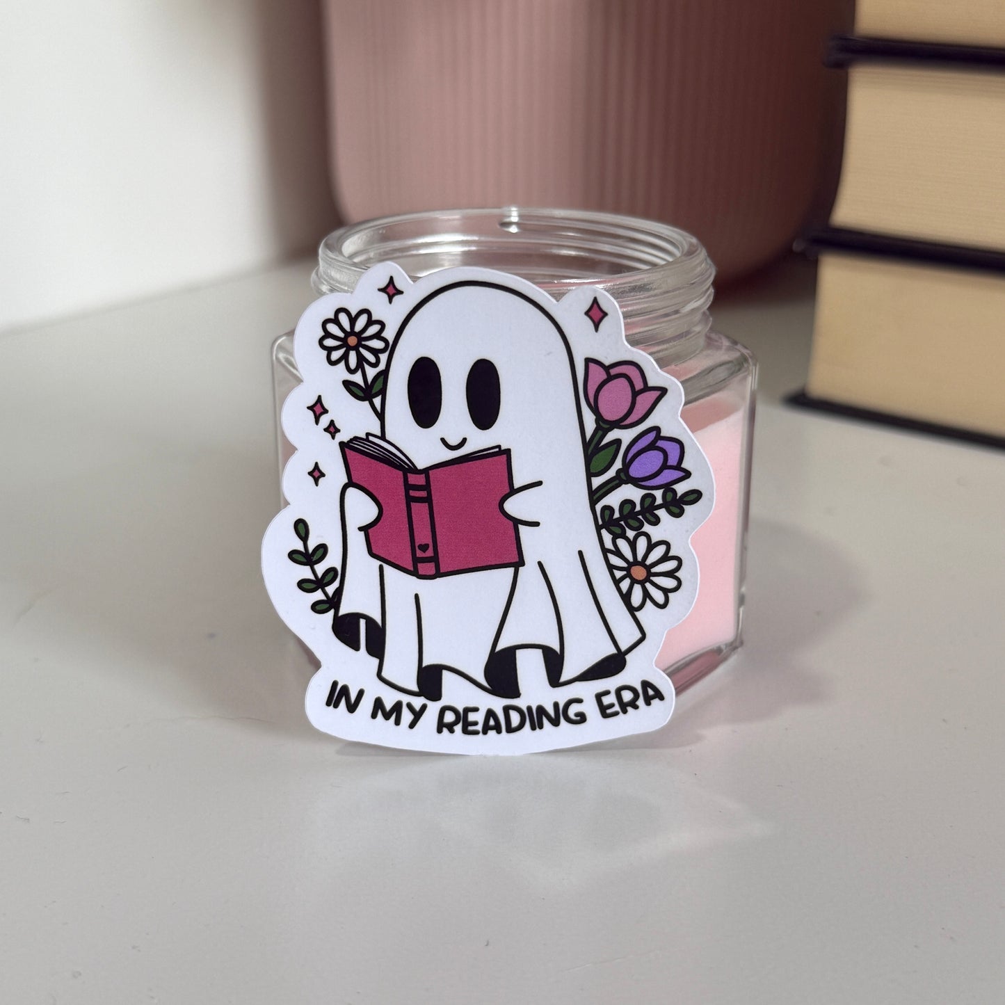"In my reading era" ghost sticker