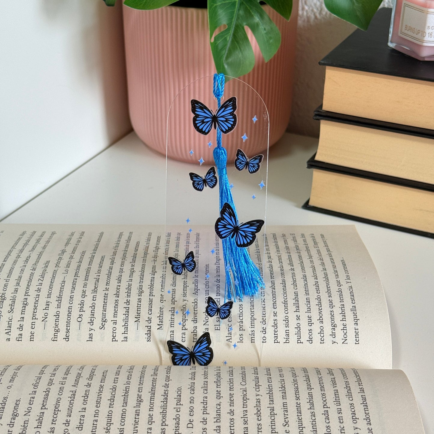 Marcapáginas acrílico mariposas