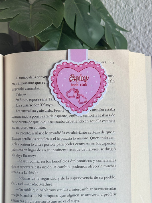 Marcapáginas magnético "Spicy book club"