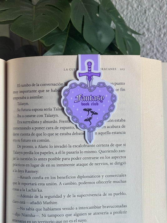 Marcapáginas magnético "Fantasy book club"