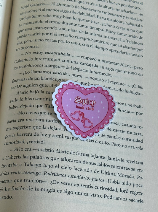 Pegatina "Spicy book club"