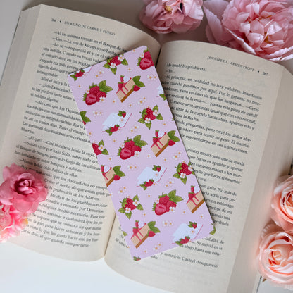 🍓 Marcapáginas Reading Logs - Rosa