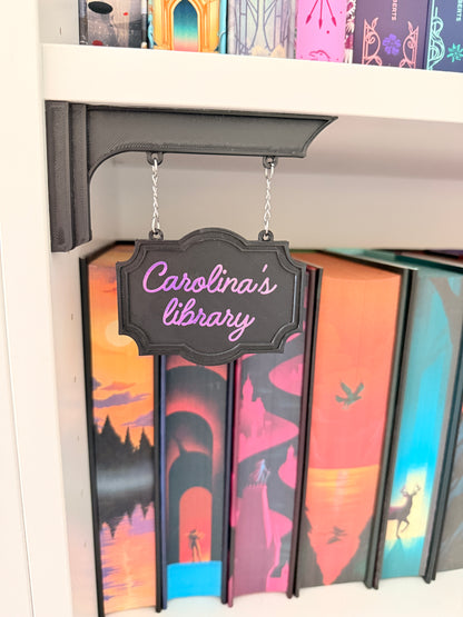 Cartel decorativo para estanteria - Esquina