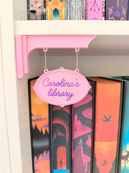 Cartel decorativo para estanteria - Esquina