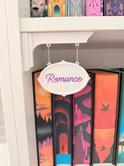 Cartel decorativo para estanteria - Esquina