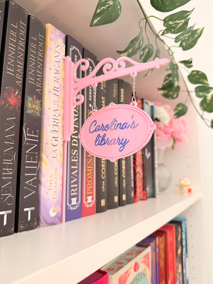 Cartel decorativo para estanteria - Libros