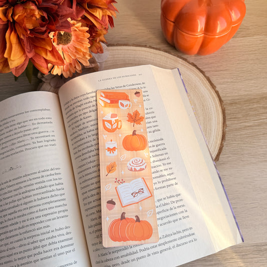 🍁 Marcapáginas tradicional - otoño naranja
