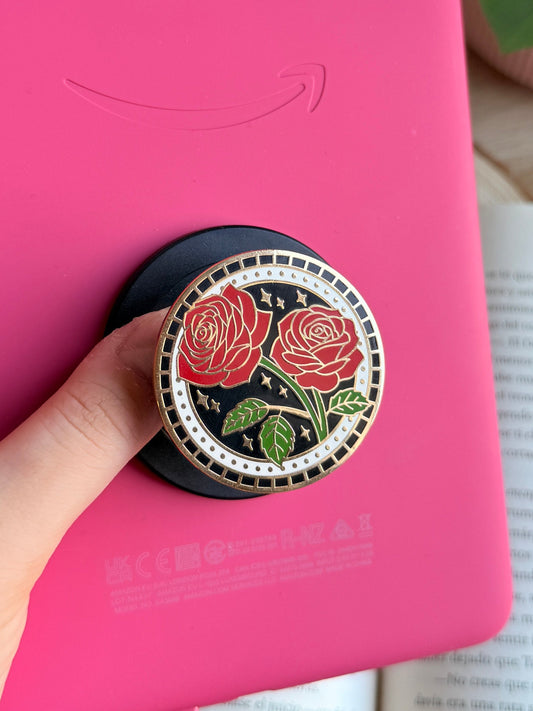 Kindle grip Rosas - Color Negro