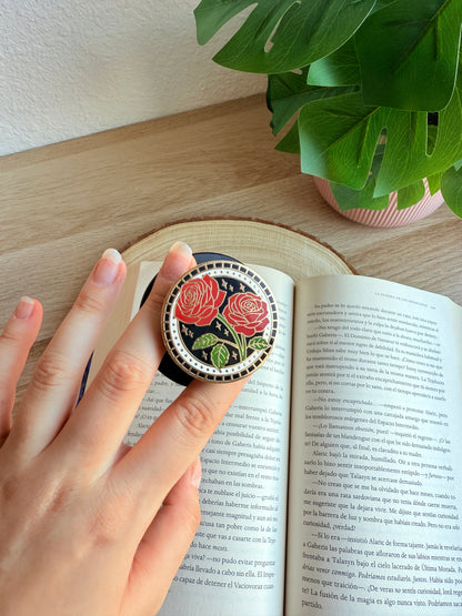 Kindle grip Rosas - Color Negro