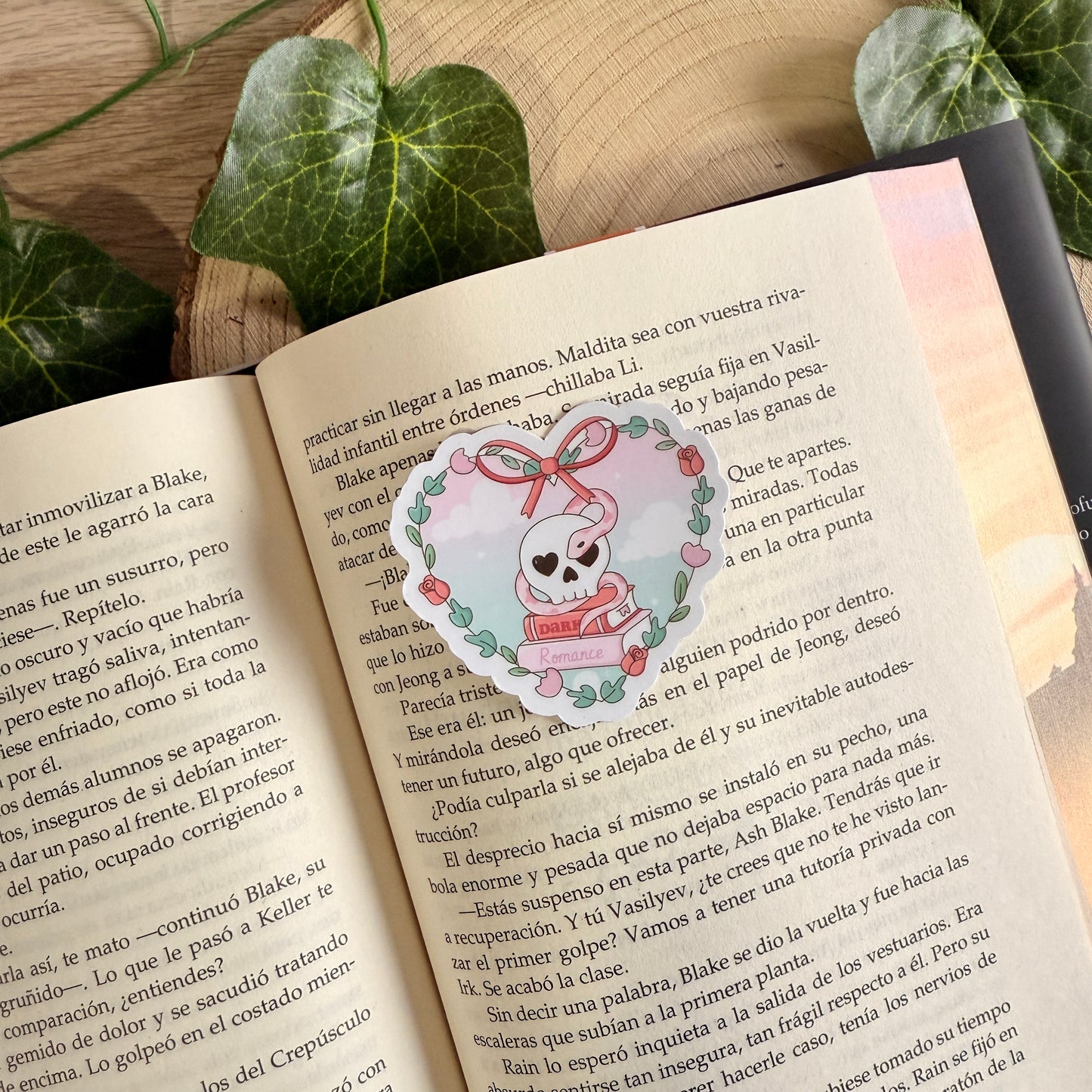 Pegatinas cliches literarios corazónes